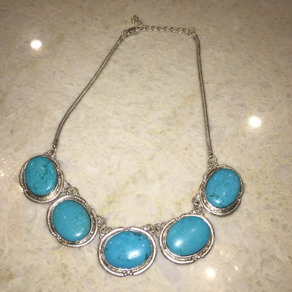 COPY - Necklace silver and blue